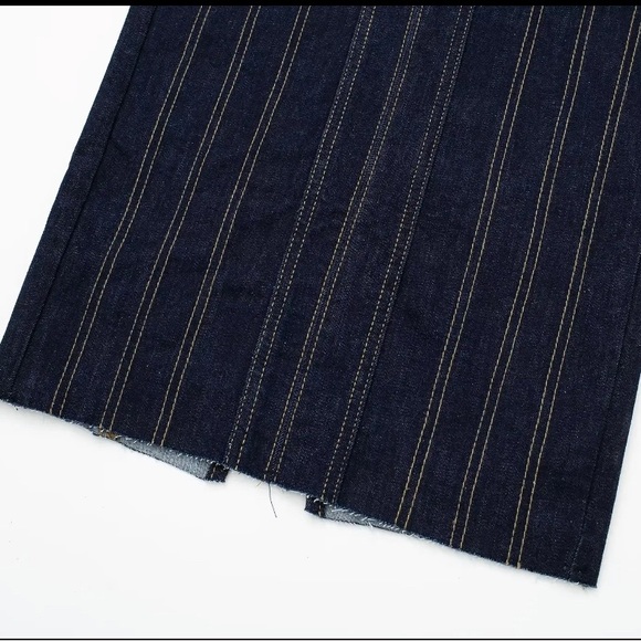 New, Denim Tube Top stretch Dress Summer Backless Sexy Midi Dress - Picture 11 of 15